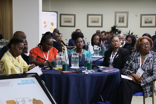 Delegates at the Caribbean Workshop on making Parliaments responsive to the needs of women and men